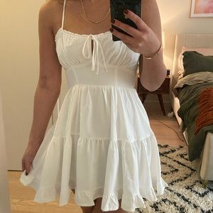 white summer dress